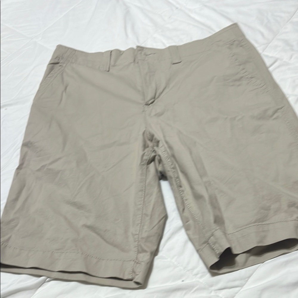 Urban Pipeline Tan Flat Front Casual Shorts